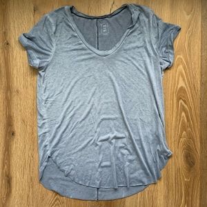 Faded blue V neck